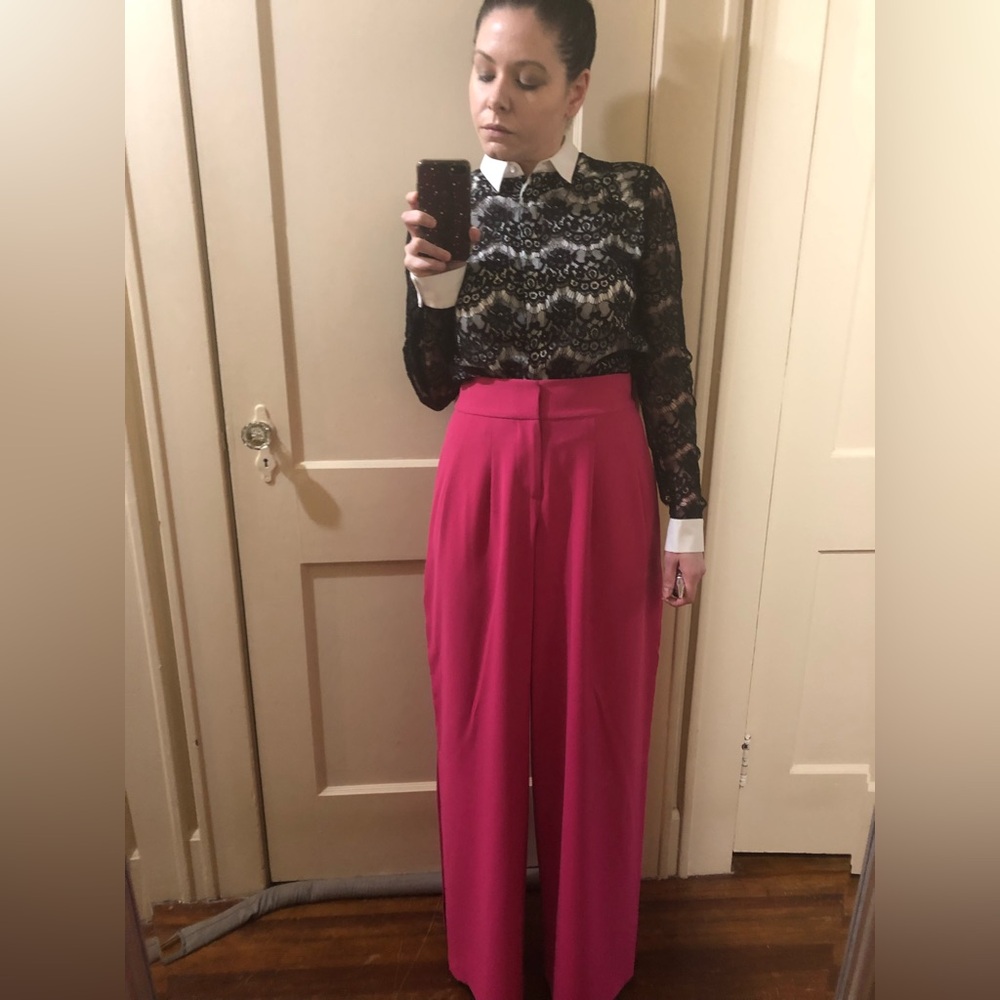 Alice + Olivia Fuchsia Trousers- Size 4